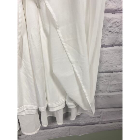 Baltic Born Womens 1X Olivia Maxi Boho Wedding White Formal Bump Friendly Dress - Picture 6 of 12